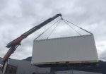 livraison d'un container de chantier à Annemasse - Livraison avec camion grue d'un container à Annemasse